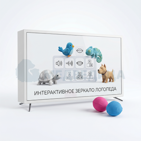 Интерактивное зеркало логопеда «Амалтея» 33.15'' + ноутбук